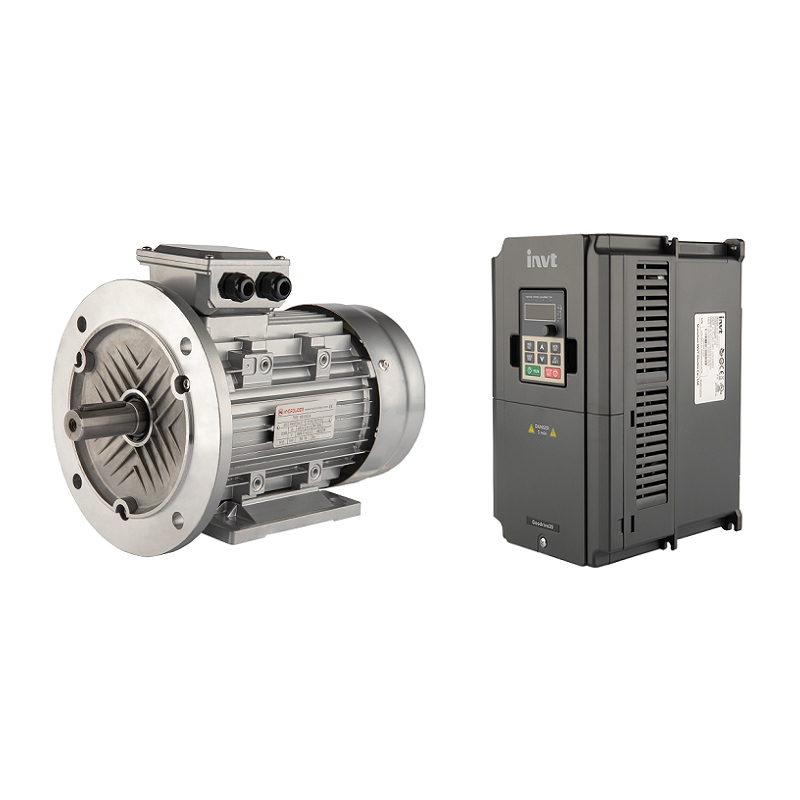 Elektrický 3-fázový motor 400 V 5,5 kW v sadě s vektorovým měničem