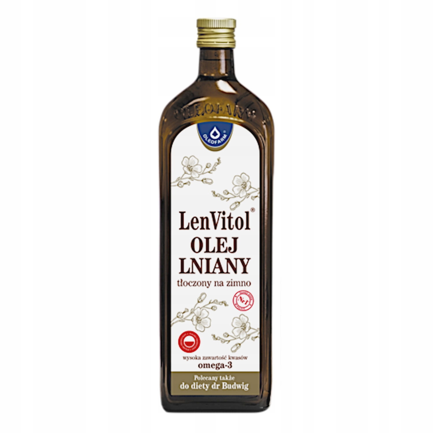 

Lenvitol Olej lniany tłoczony na zimno 500ml