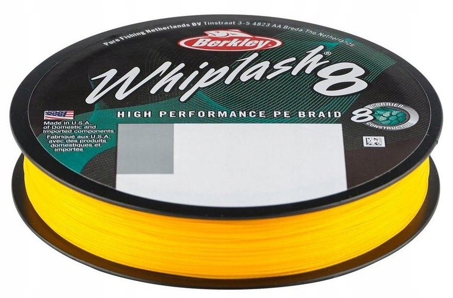 Plecionka Berkley Whiplash8 0,25mm 300m Yellow