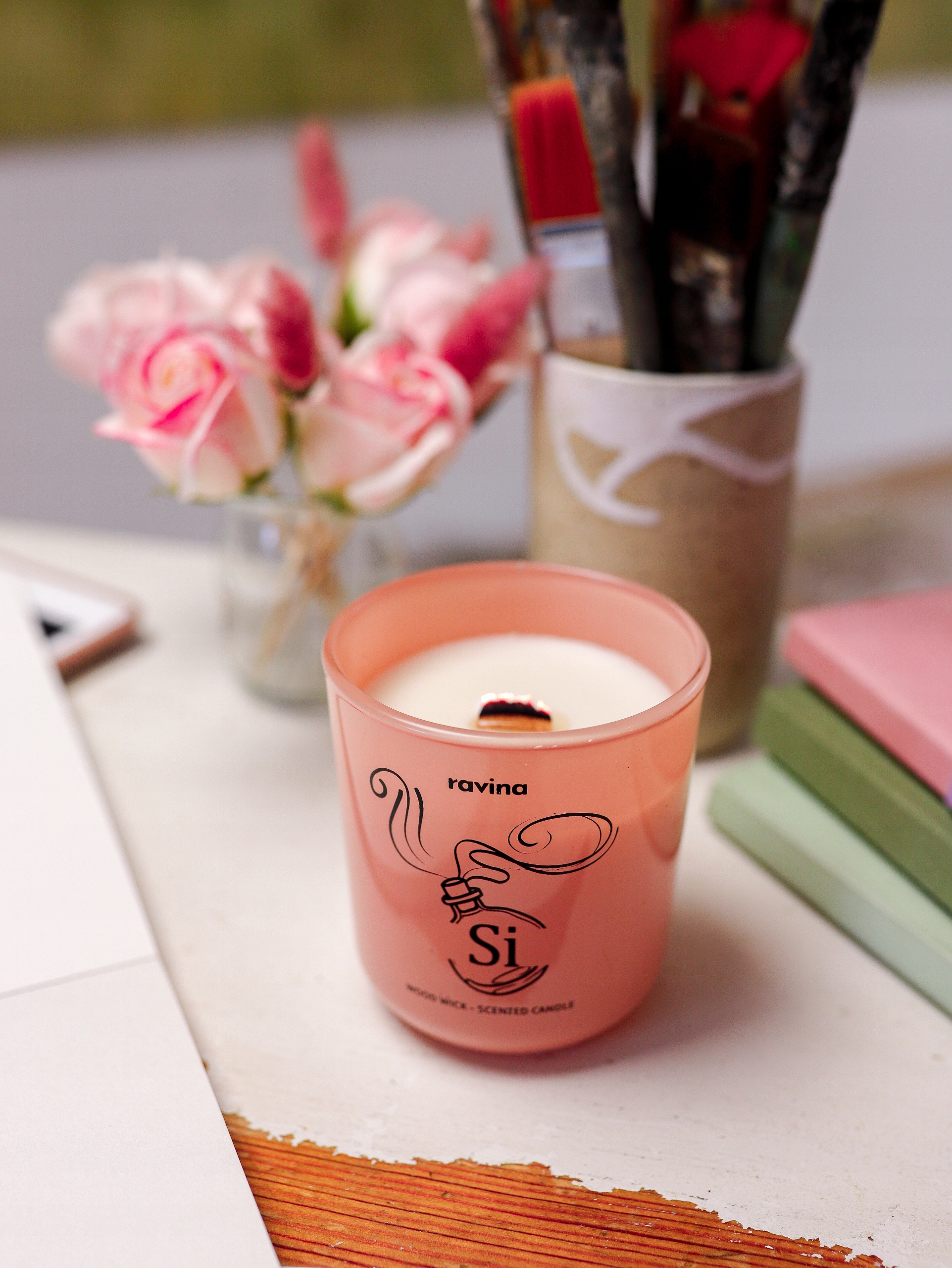 Si PERFUMOWANA ŚWIECA ZAPACHOWA SOJOWA PREZENT PERFUMY DO DOMU SZKŁO RAVINA Marka Ravina