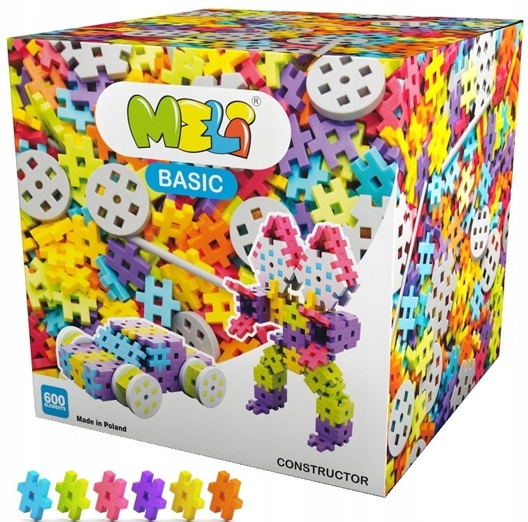 

Klocki Konstrukcyjne Meli Basic Constructor 600 el