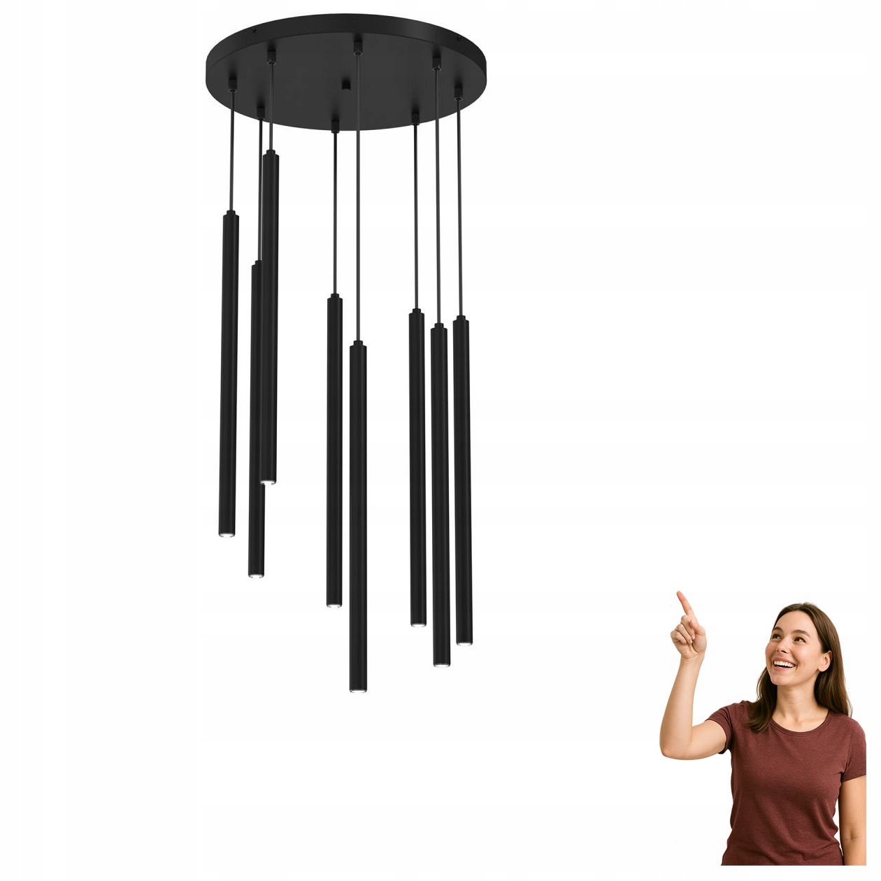 Veľká závesná lampa Yoru 4117 Luminex