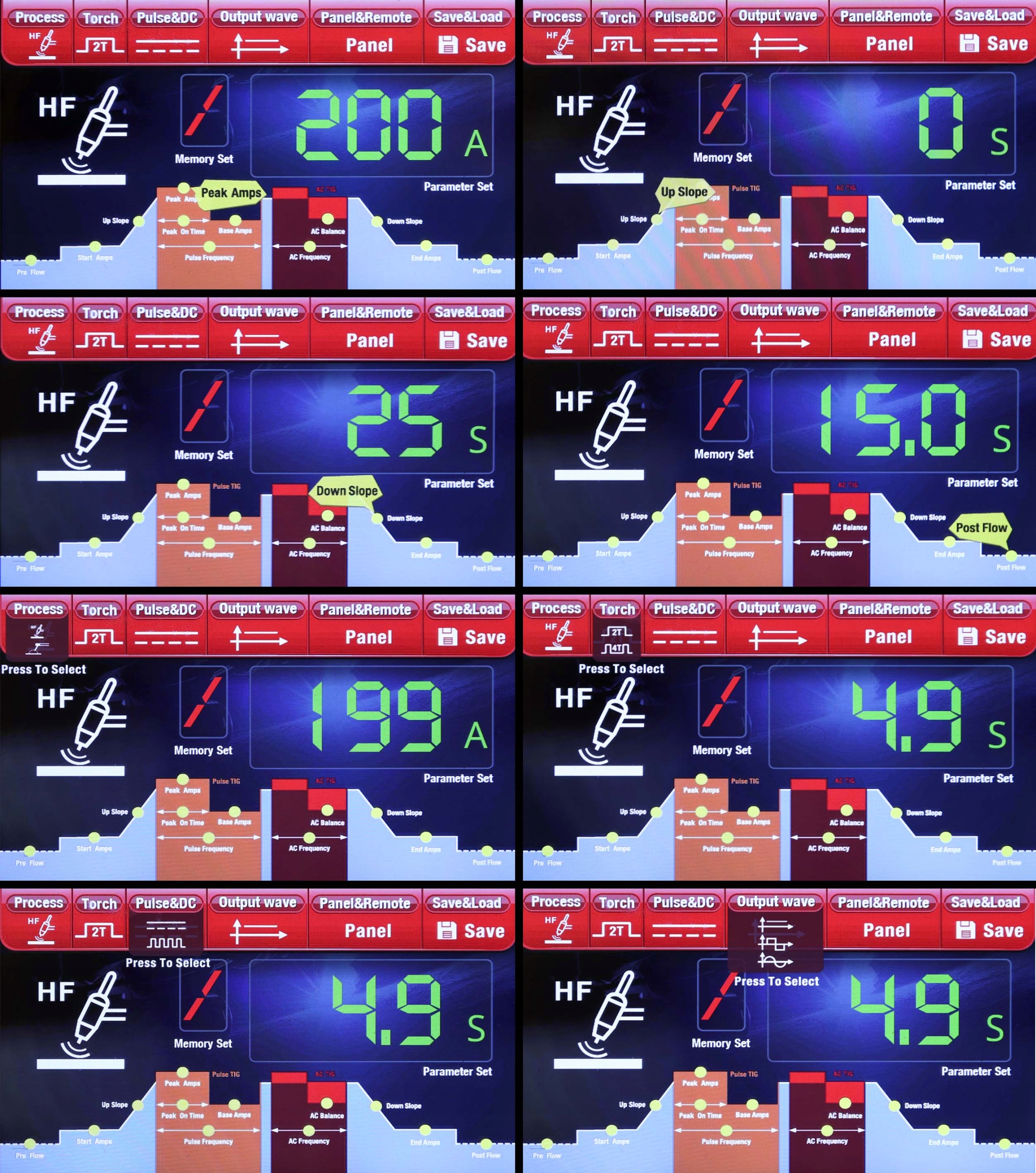 SPAWARKA INWERTOROWA INWERTER SHERMAN DIGITIG 200 LCD AC DC TIG MMA PULS HF Metody spawania MMA TIG