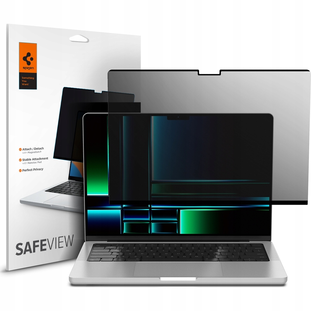 Folia prywatyzująca do MacBook Pro 14 2021-2025, Spigen SafeView 1-Pack