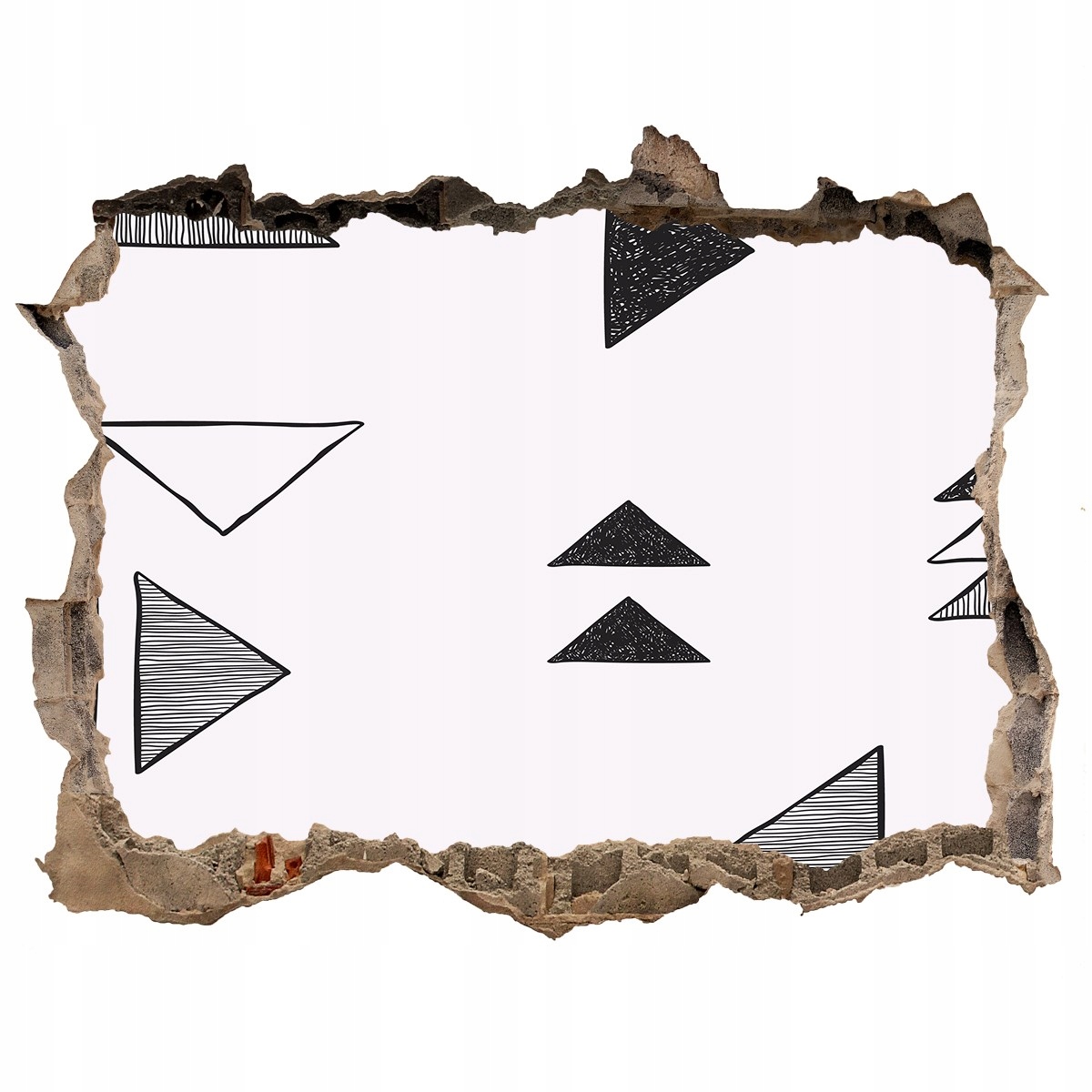 

Fototapeta dziura na ścianę Trójkąty tło 120x81