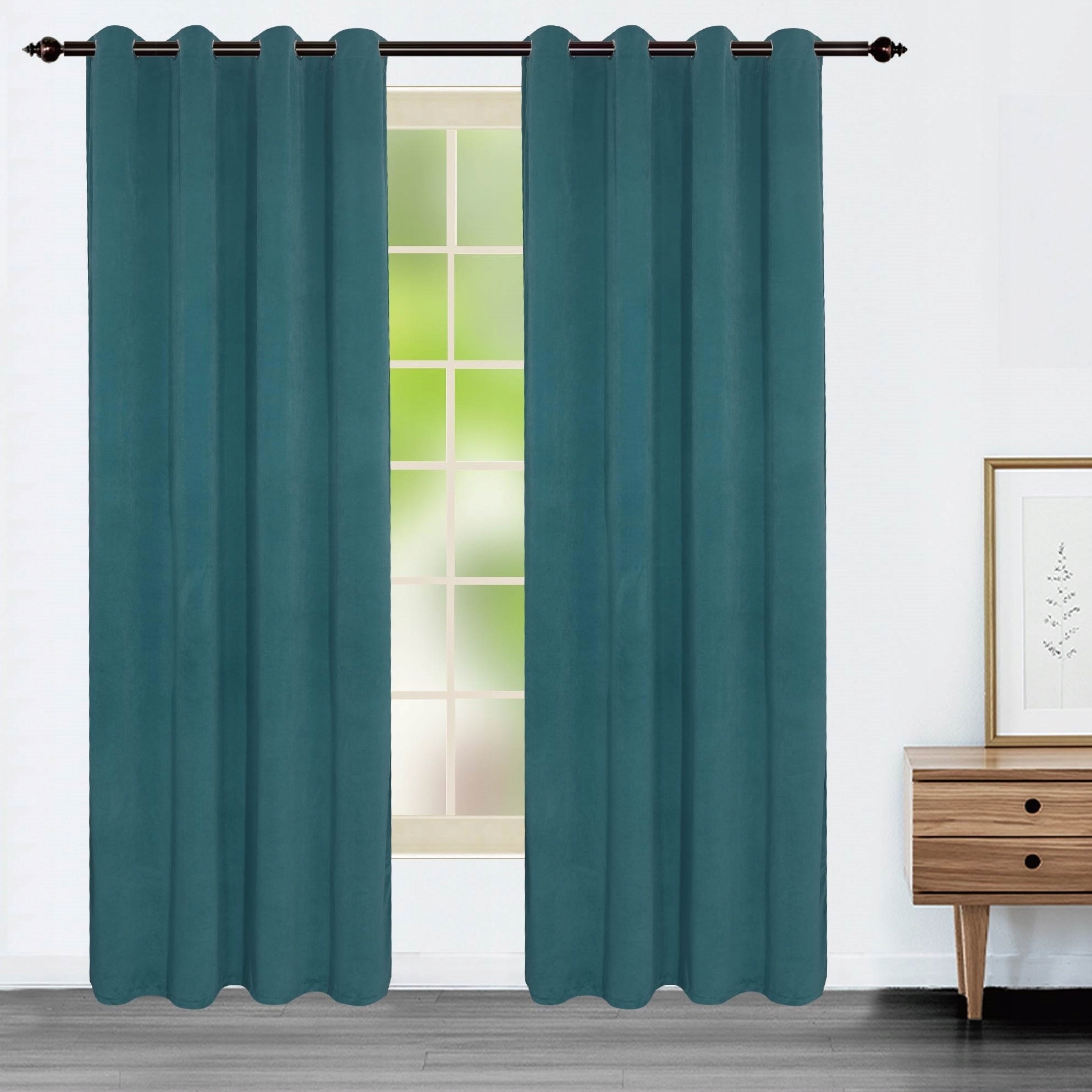 

Gotowe zasłony 140x250 welur velvet na kółkach