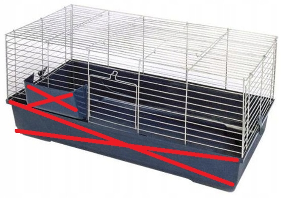 Levně Dráty Korpus Síťka Do Klece Pro Králíka Prasátka 100 CM