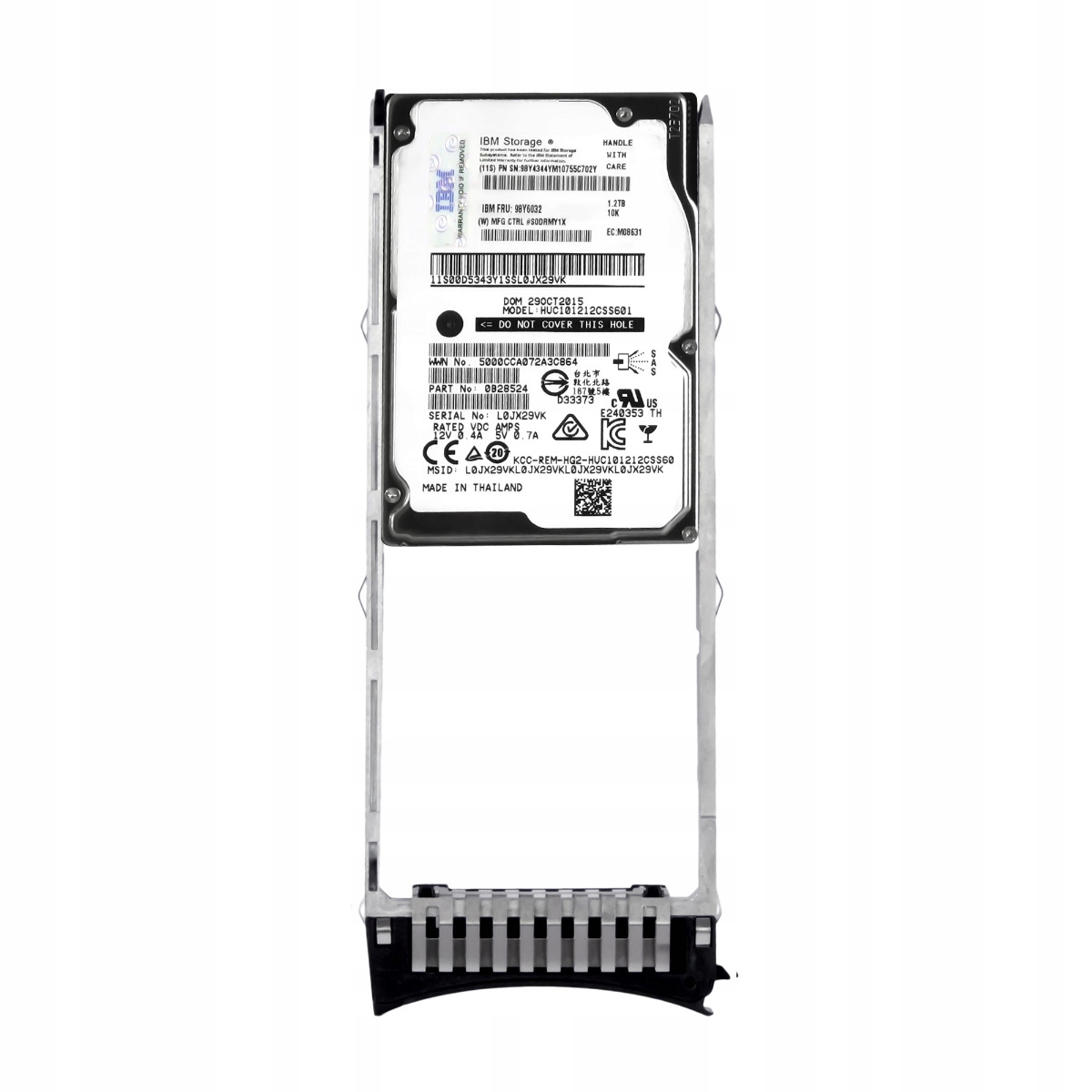 Ibm 98Y6032 98Y4344 1.2TB 10K 64MB SAS-2 2.5'' HUC101212CSS601