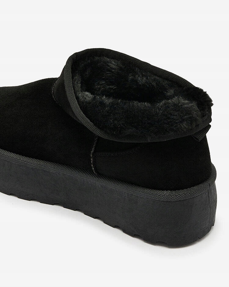 7684 CZARNE OCIEPLANE BOTKI ŚNIEGOWCE PLATFORMA 37 Materiał podeszwy inny