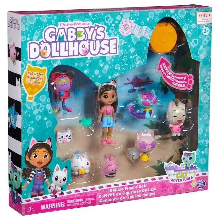 Zdjęcia - Figurka / zabawka transformująca Deluxe Gabby's Dollhouse Koci Domek Gabi Zestaw  11 Elementów Figurki 
