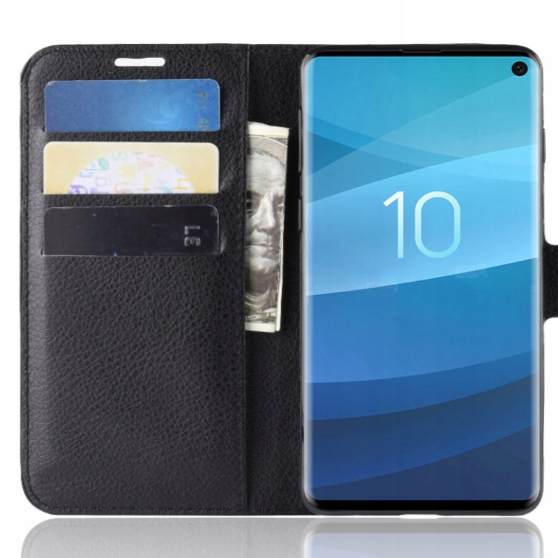 

Etui Z Klapką Portfel Litchi Do Galaxy S10