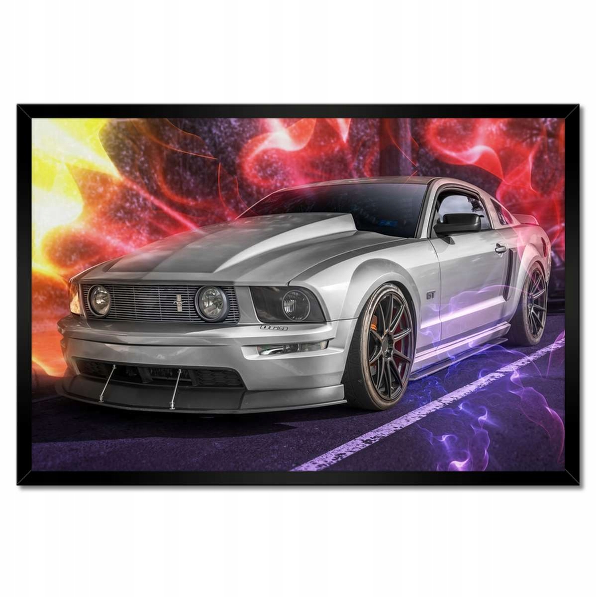 Plakáty v rámu 60x40 Osmiválcový Mustang