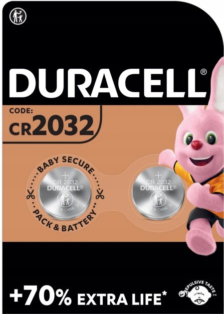 

Baterie Duracell LITOWe CR2032 DL2032 OPK.2 Szt.