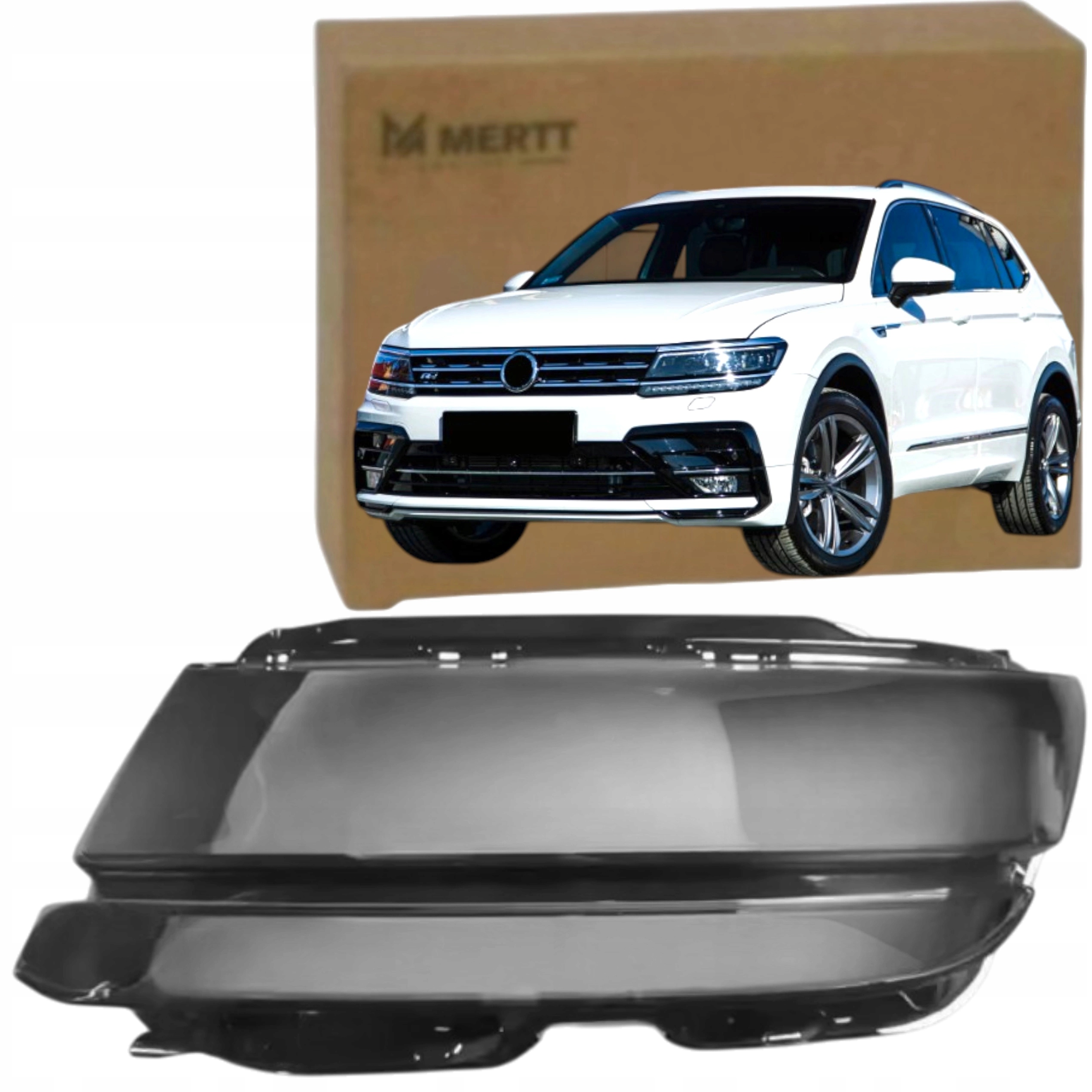 Volkswagen Tiguan II 2016-2020 Levé Sklo Sklo Předního Světlometu