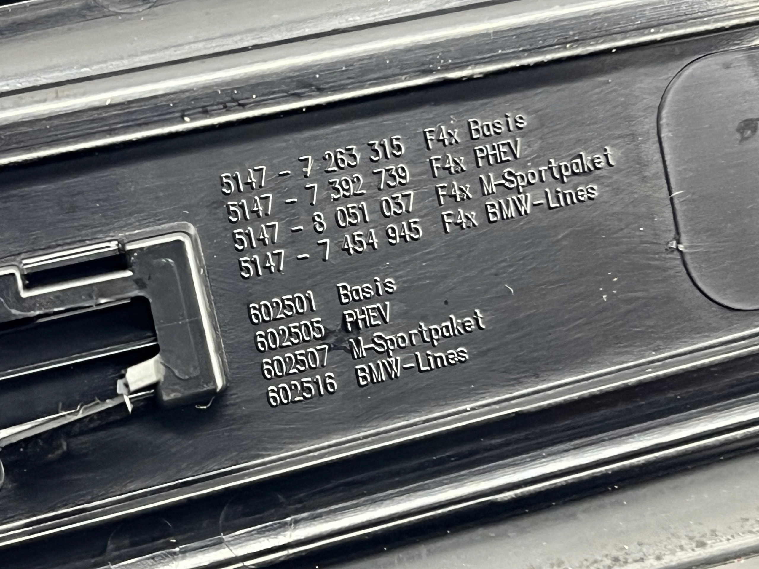 BMW 2 F45 mouldings threshold front rear part KOMPLET 7263315