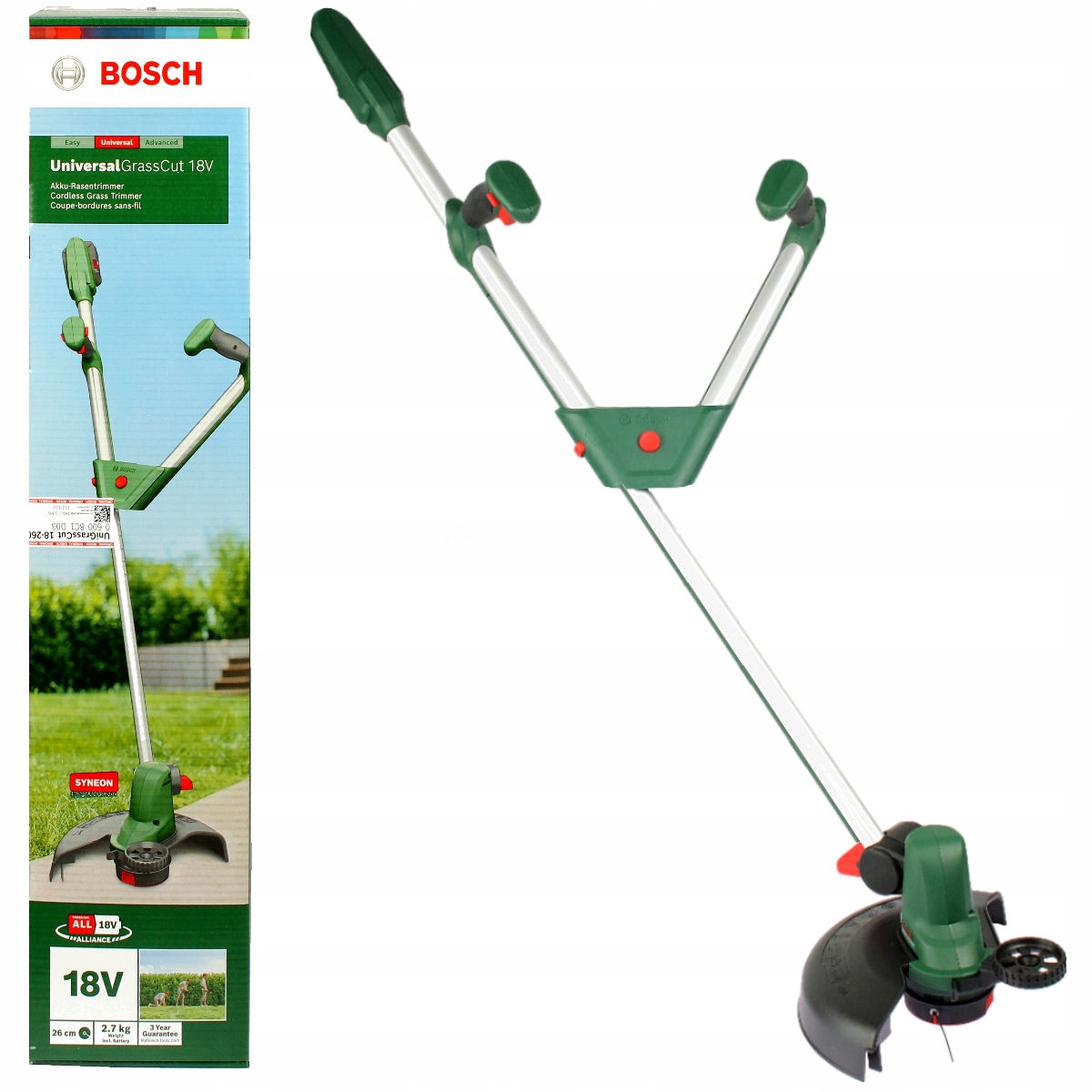 

Podkaszarka Akumulatorowa 26cm 18V Bosch Korpus