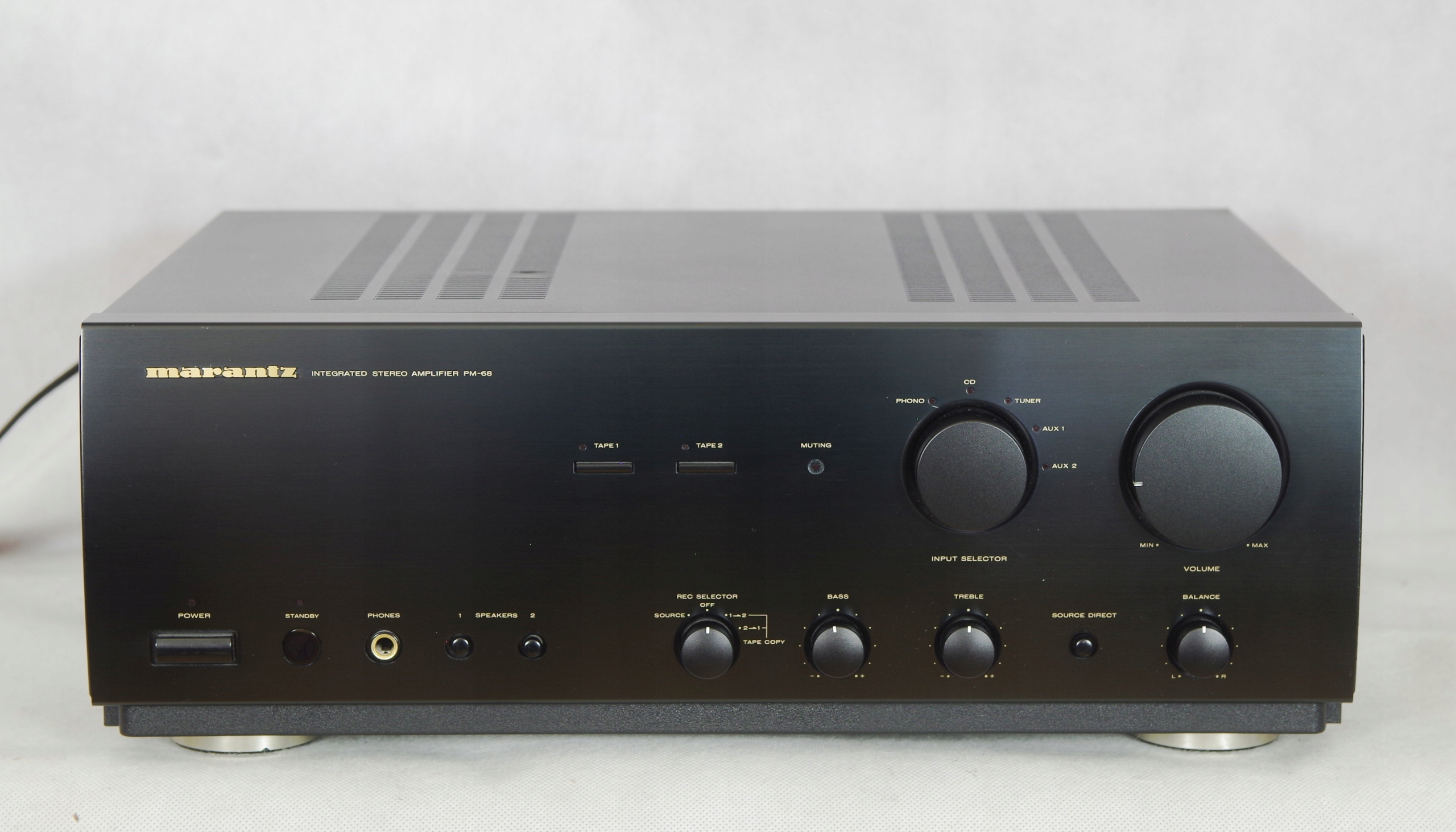マランツ　PM-68 プリメインアンプ　リモコン付き マランツ PM-68 プリメインアンプ リモコン付き - メルカリ