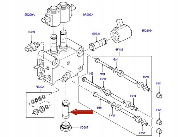 BLOK ZAWOR ACE FILTR LAND ROVER DISCOVERY II 2 Parts manufacturer Ertons