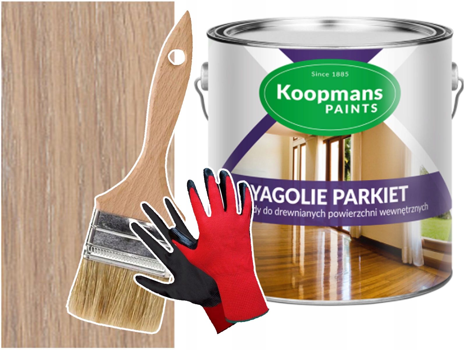 Olej na dřevo a podlahy Yagolie Parkiet bílý 1L