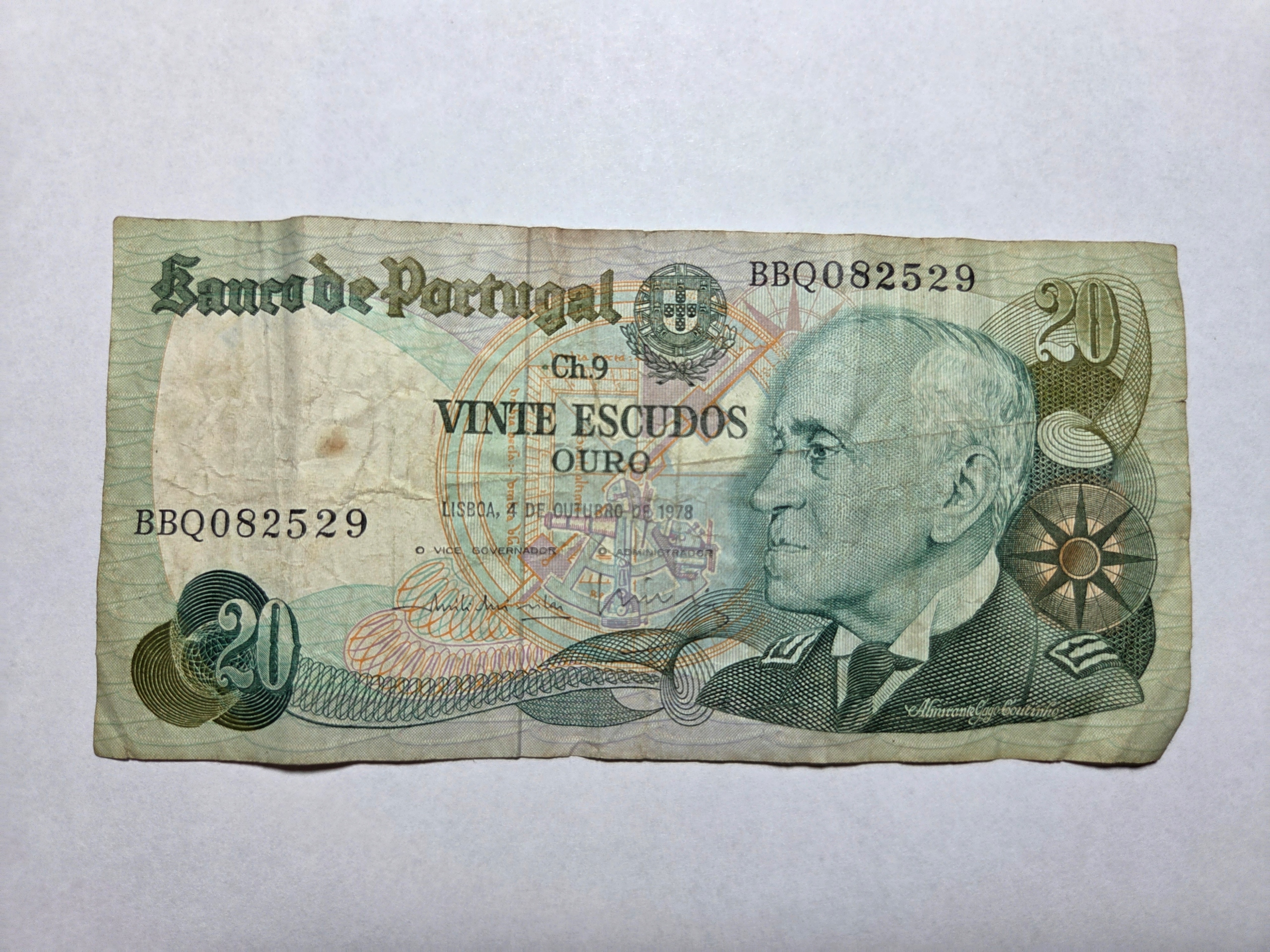 Portugalia 20 escudos 1978 rok -NRB0566