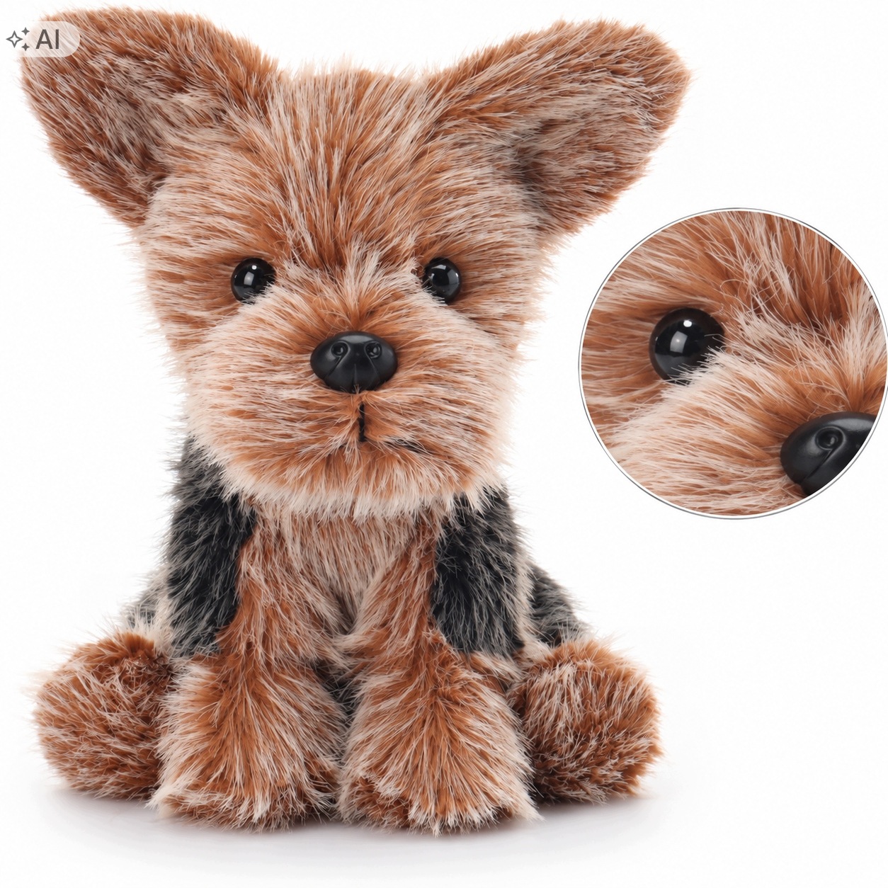 Maskotka Piesek Yorkshire Terrier 17 cm Miękka Pluszowa Przytulanka York