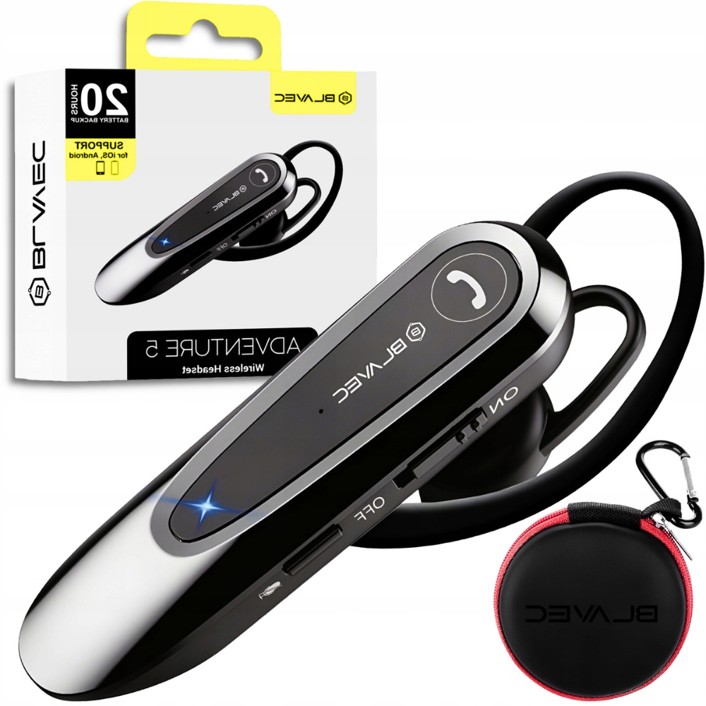 Bezdrátová sluchátka Bluetooth pro hovory, Redukce Šumu pro řidiče