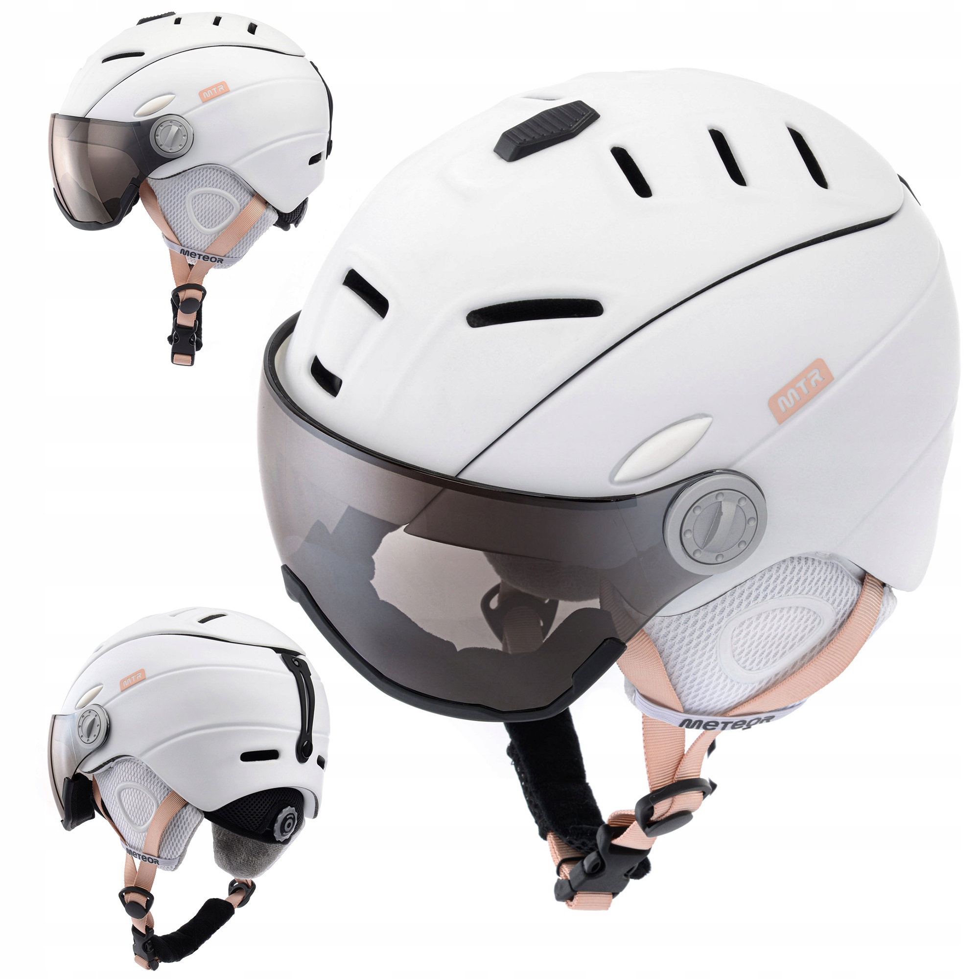 Lyžařská Přilba Snowboard Se Sklem Meteor Holo XL 61-63 filtr S2 nastavitelný