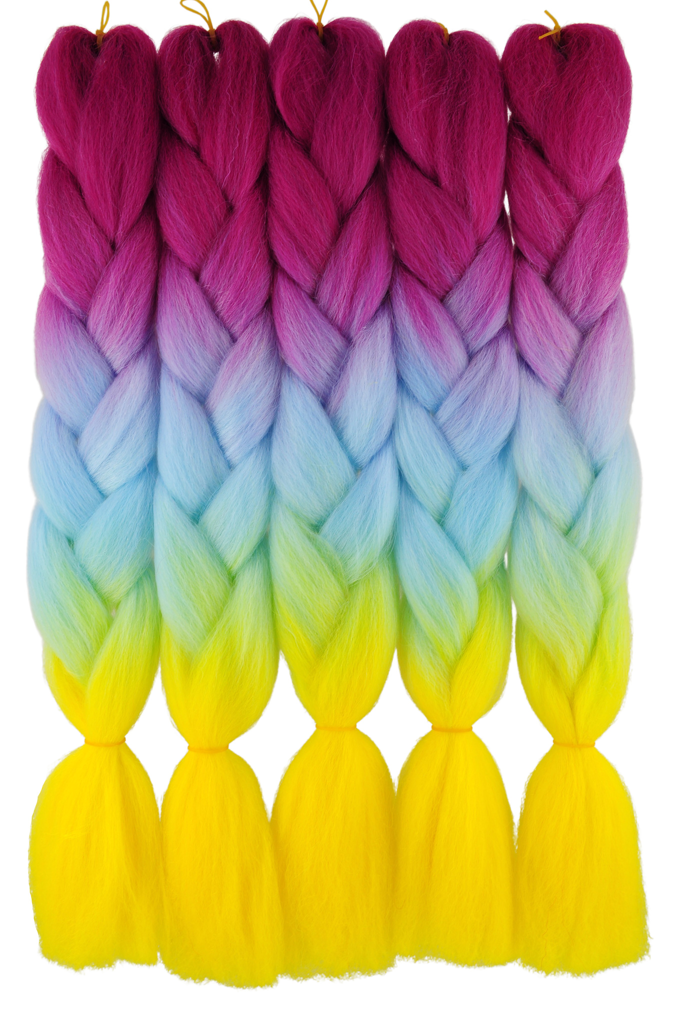 WŁOSY SYNTETYCZNE KOLOROWE WARKOCZYKI OMBRE 3-80 Marka Smart Colours