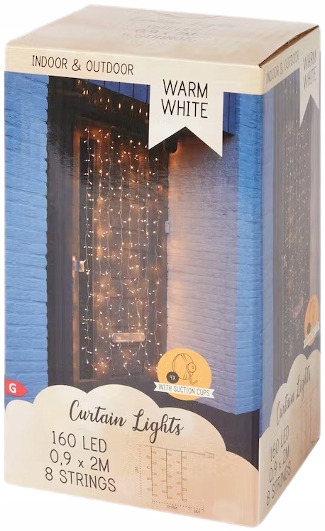 

Kurtyna Świetlna Lampki Led Wiszące Girlanda Sople