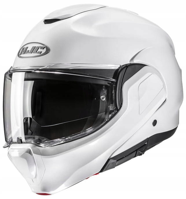 Hjc F100 Solid Pearl Biela Motocyklová Prilba Biela Perla