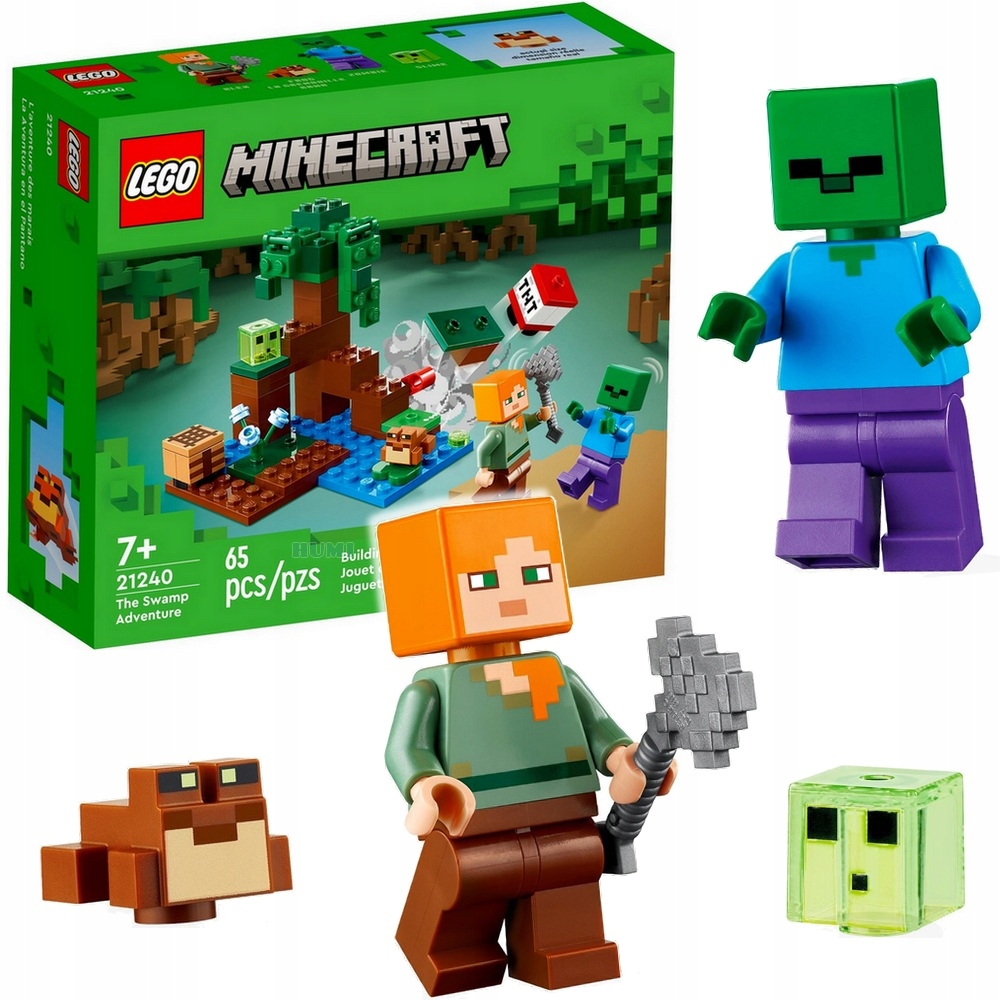 

Lego Minecraft 21240 Klocki Mokradła Zombie Alex