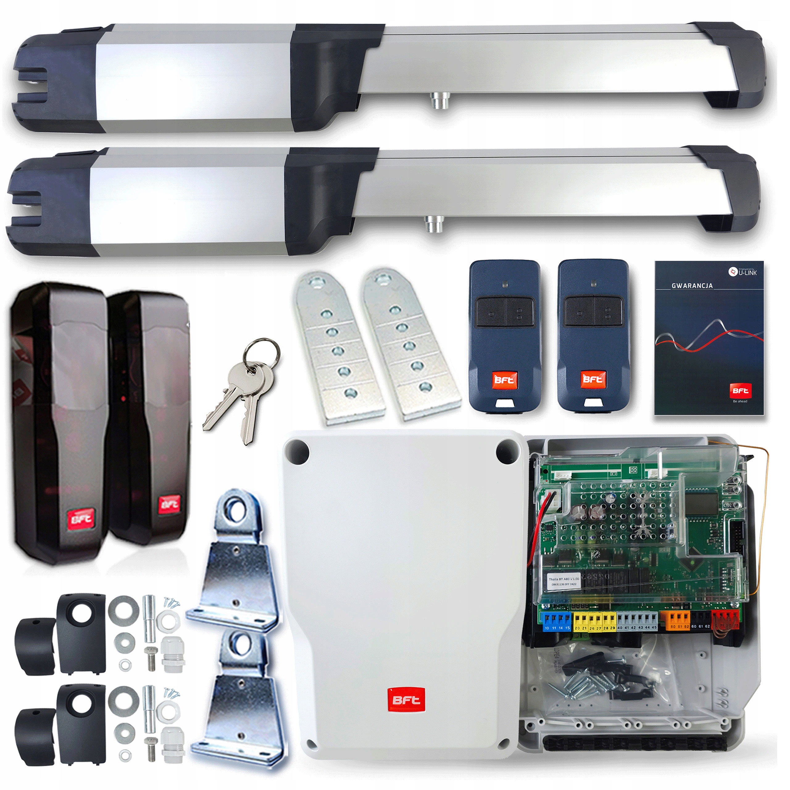 Set pohonu pre dvojkrídlovú bránu Bft Phobos B25 Thalia Duo 2x Pilot Bft