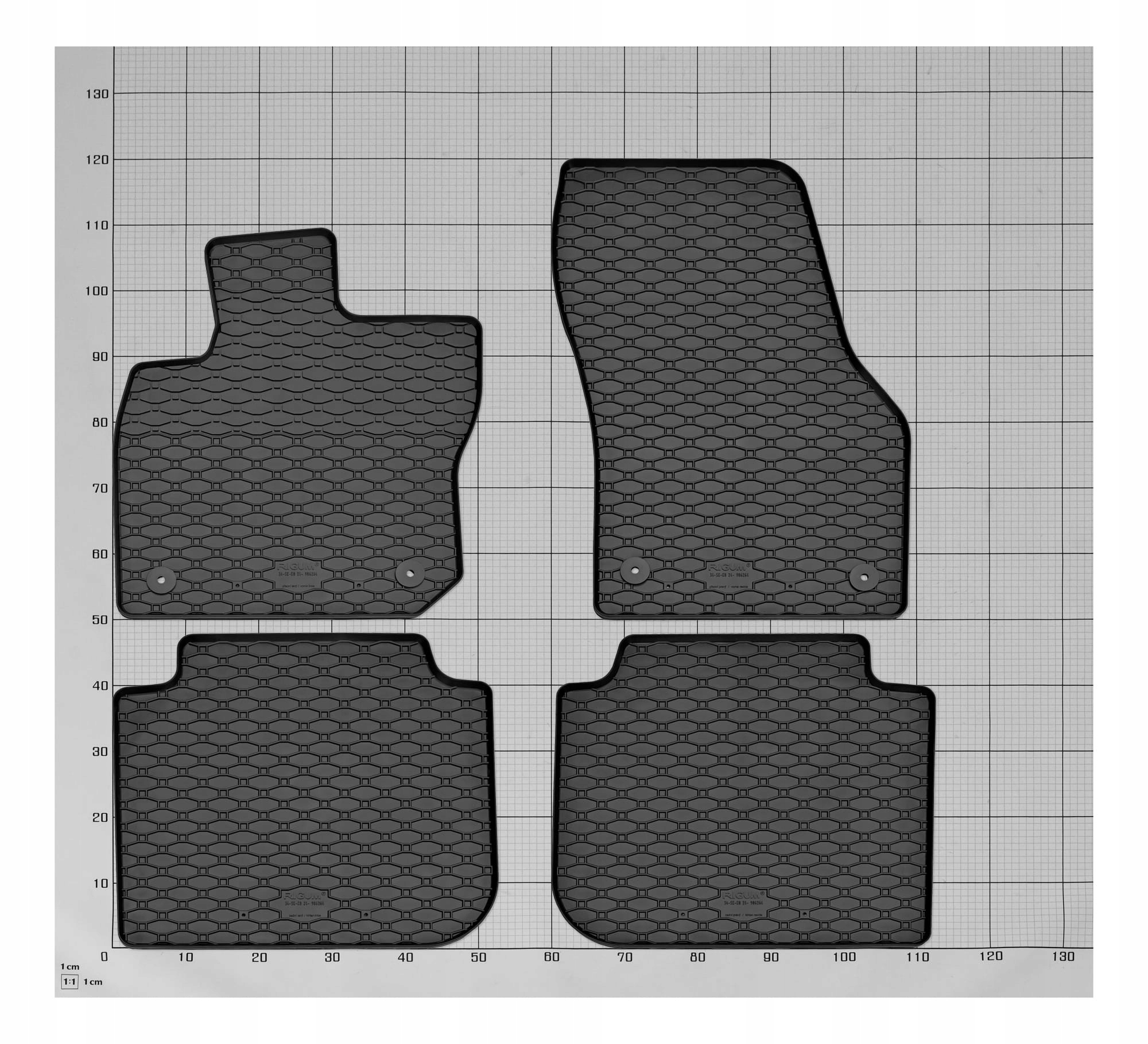 Dywaniki i mata do bagażnika do Skoda Kodiaq od 2024- Materiał guma