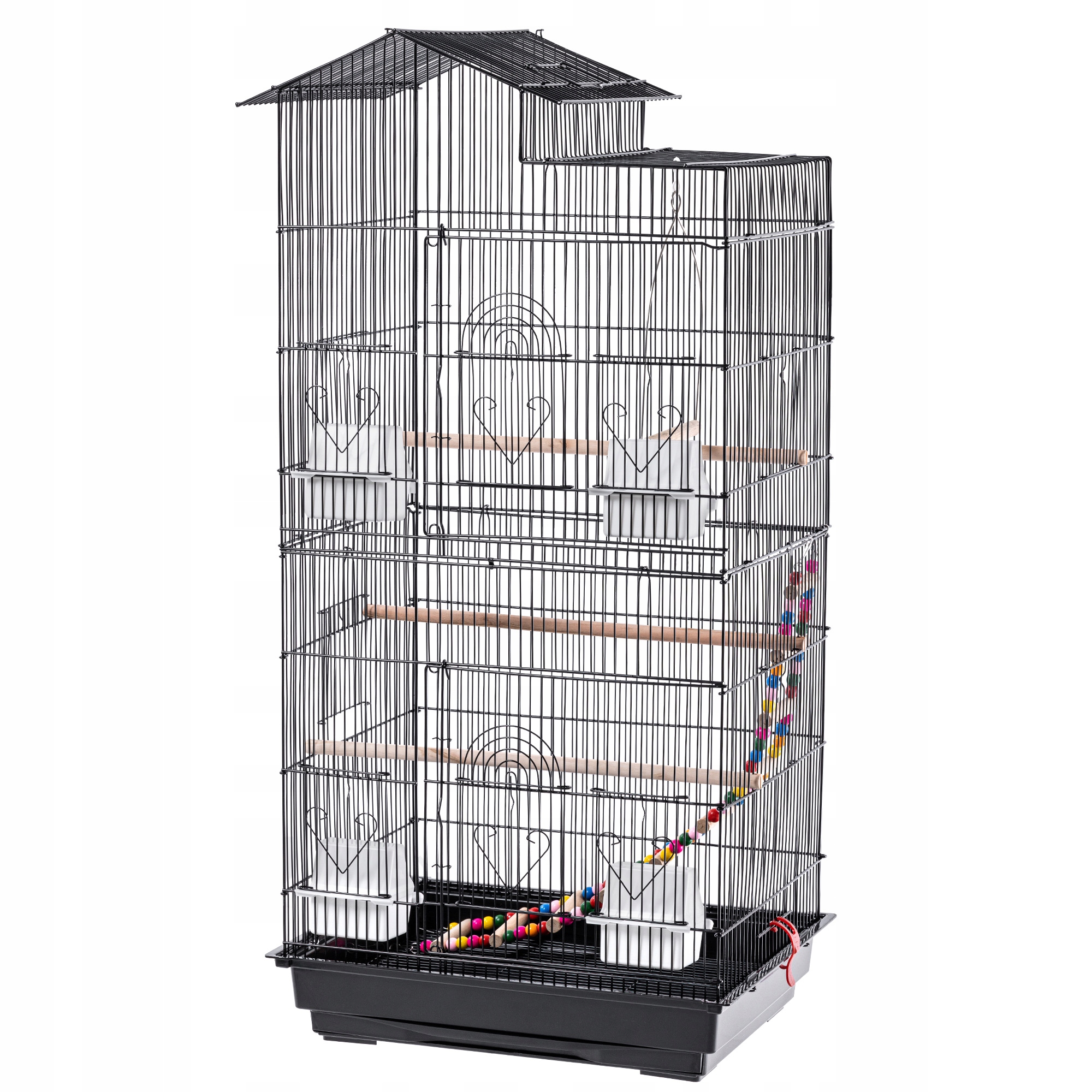 Levně Klec Pro Ptáky, Exotické Papoušky, Kanárky, Papoušky, Voliéra, Velká Kovová