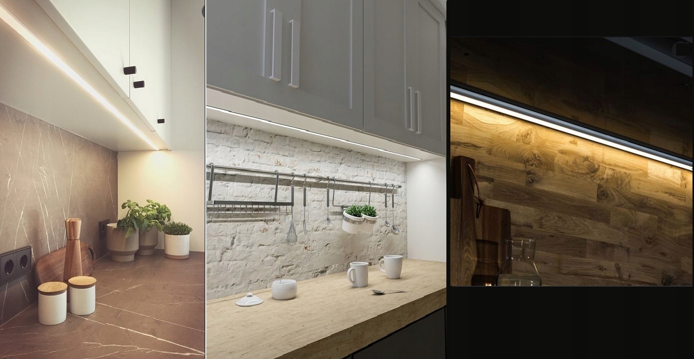 OSWIETLENIE LED PODSZAFKOWE PREMIUM 175 CM ŚCIEMNIACZ Długość 1.75 m