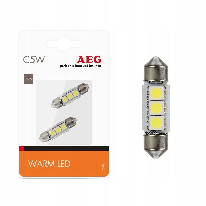 2x Żarówka C5W Led 36mm Retrofit Warm Led Ciepła Biała