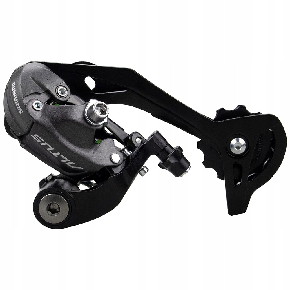 PRZERZUTKA ROWEROWA TYLNA 9 RZ. SHIMANO ALTUS RD-M370 CZARNA Waga 260 g