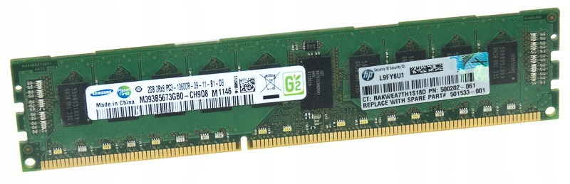 Samsung M393B5673GB0-CH9Q8 2GB DDR3 1333 MHz Ecc