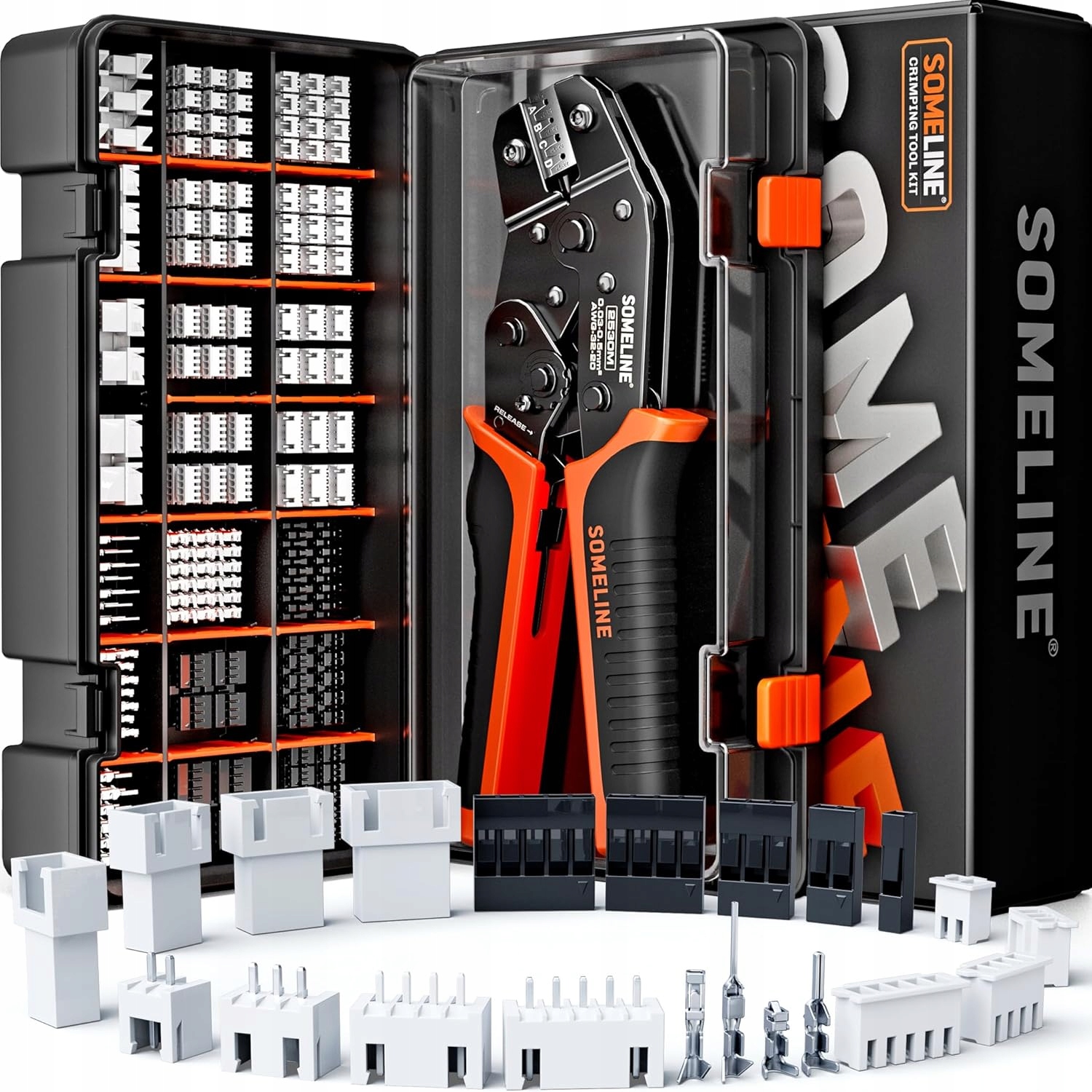 Upínací kleště Someline 21 typů konektorů Jst, Molex, Dp