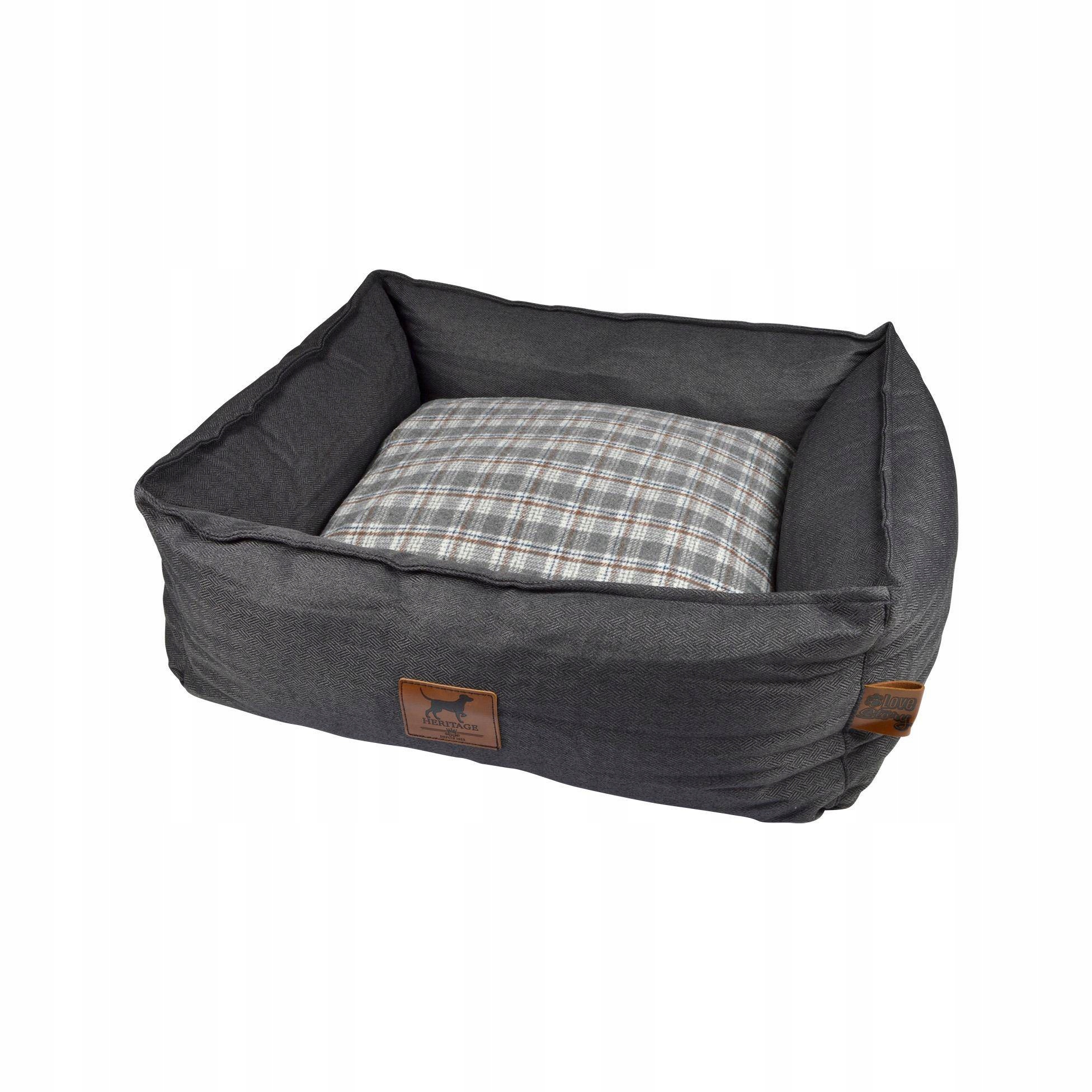 Levně Obdélníková Polyester Pelíšek 55X50X20 CM Šedá Protiskluzová