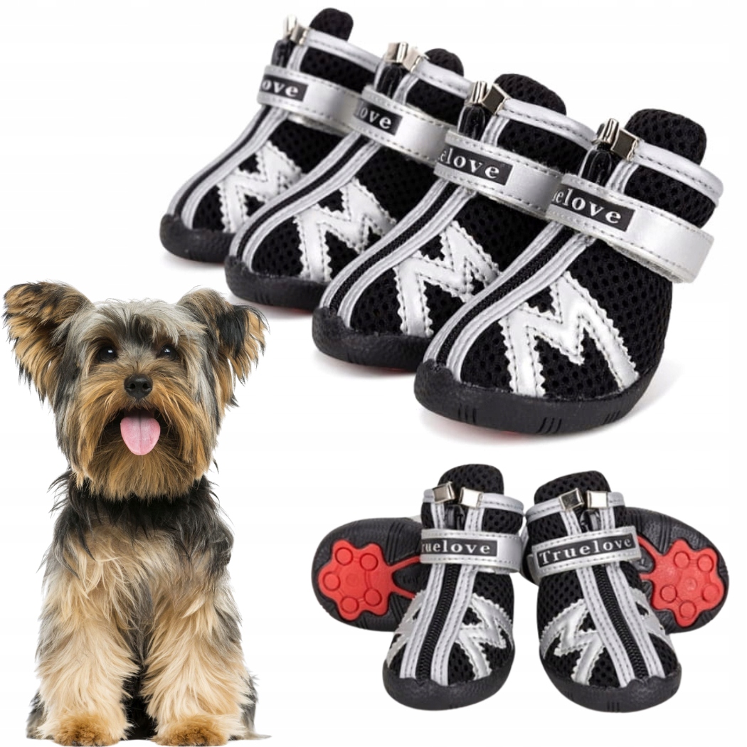 Levně Boty Pro Malé Psy Ochranné Lehké Truelove Protection XS-2 3CM Černé