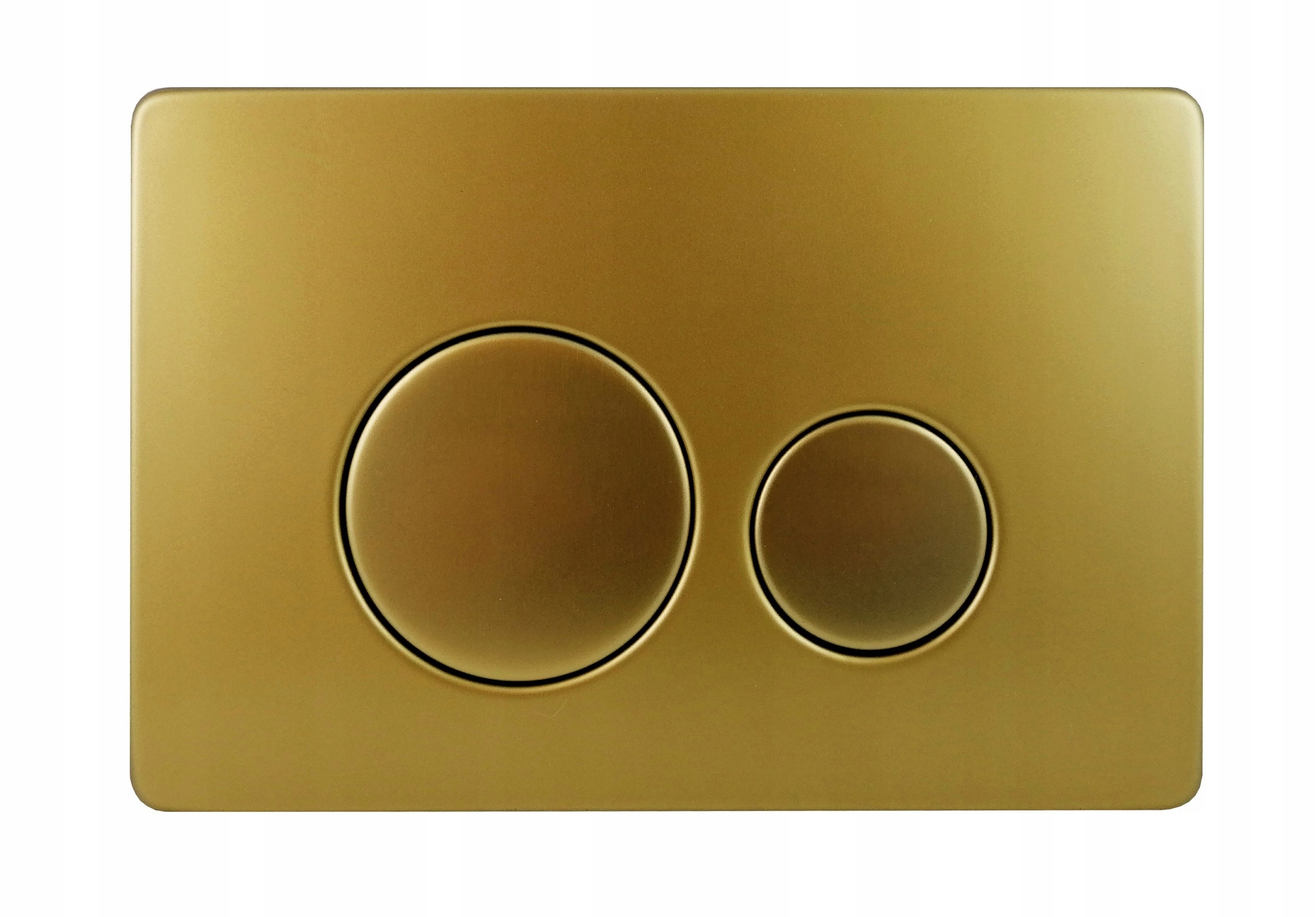 Tlačidlo na splachovanie Wc zlatej brúsenej ocele pre Wc rošt Werit JomoTech