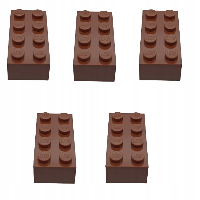 

Lego Belka 2x4 Brązowy 4211201 3001 5SZT