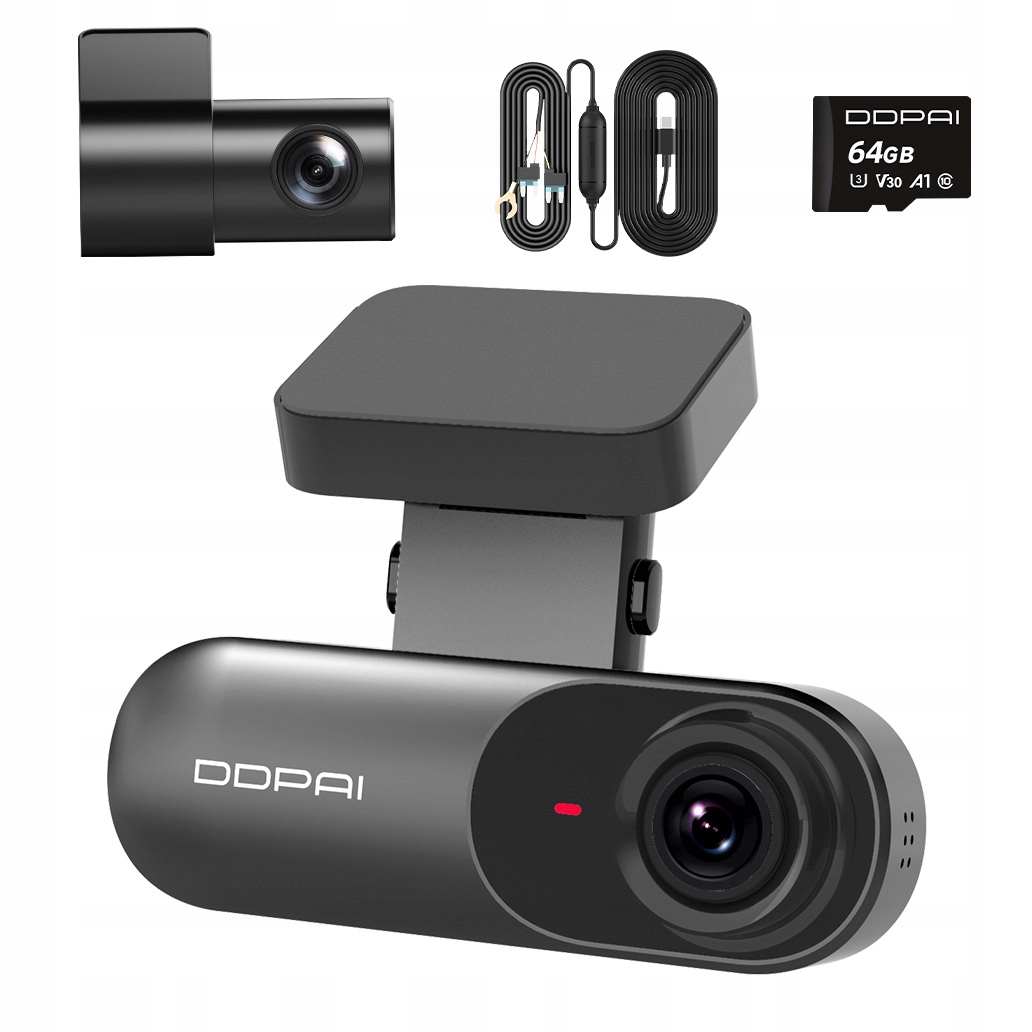 Automobilová Kamera Ddpai Videorekordér N3 Pro 64GB Zadní Hardwire Kit