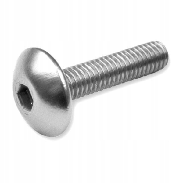 

Vicma Śruba M6X30 Imbusowa Płaska, Srebrny 6 Szt