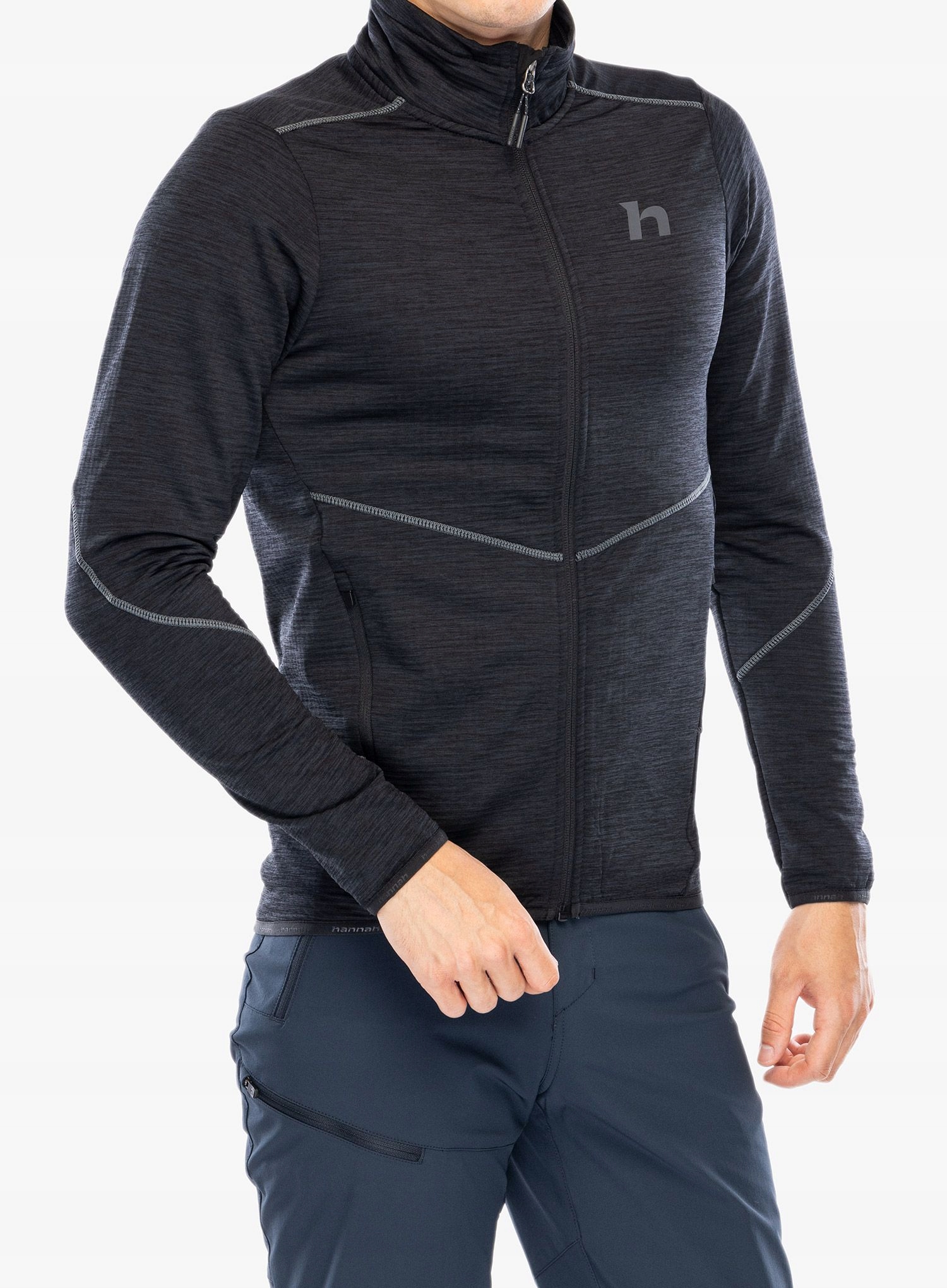 Bluza bez kaptura Hannah Damar anthracite mel XXL