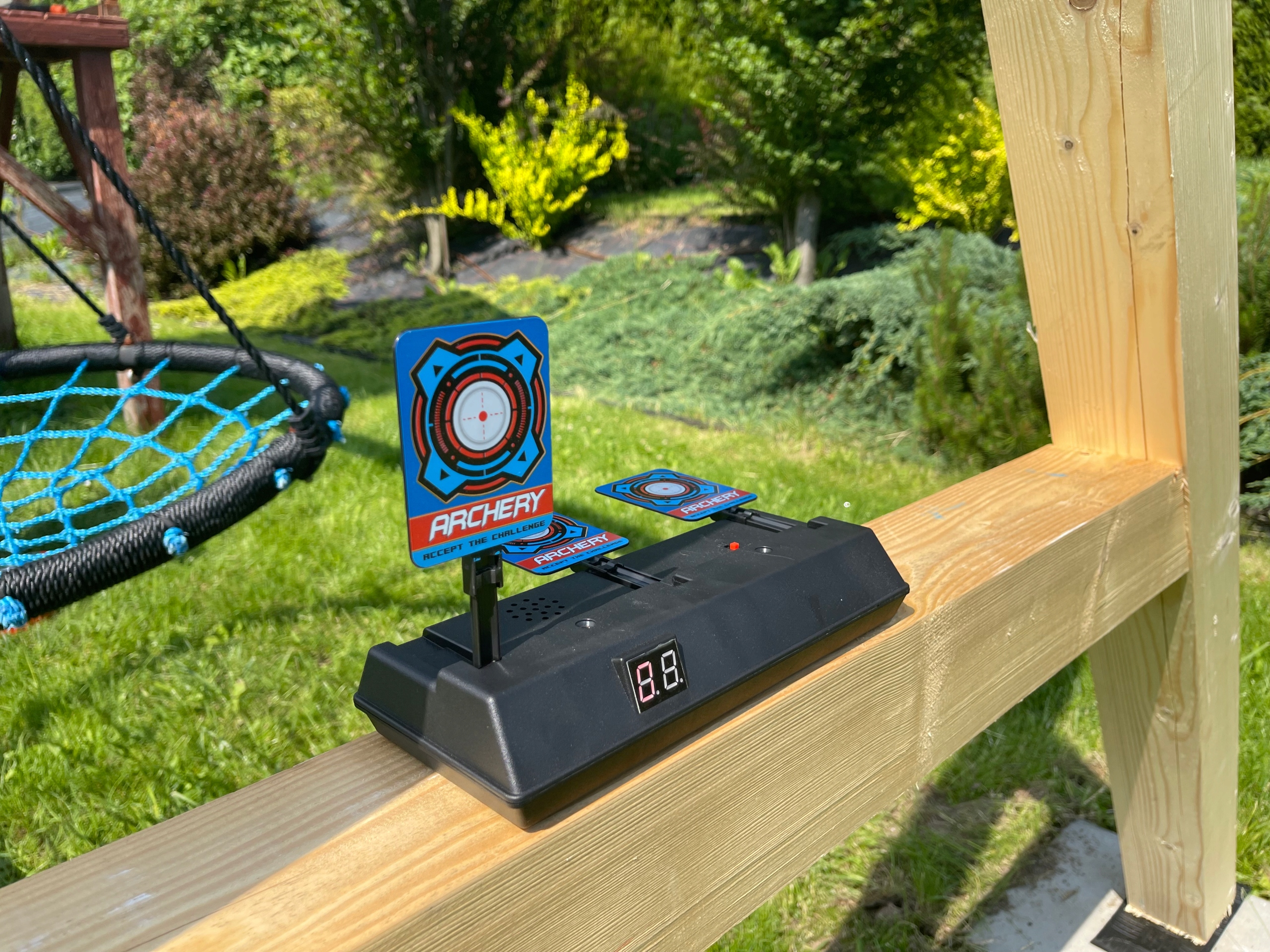 TARCZA ELEKTRONICZNA 3 CELE STRZELNICA AUTOMAT Certyfikaty, opinie, atesty CE EN 71