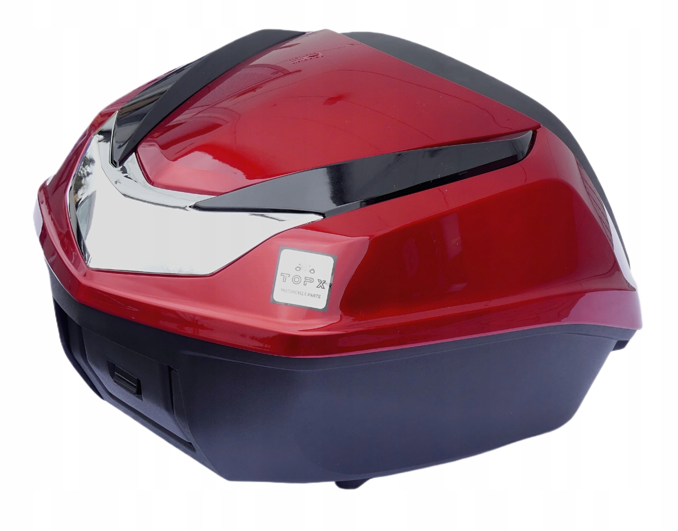 Motocyklový kufr Centrální 45L Honda Sh 20 reflexní opěradlo Červený Bankok