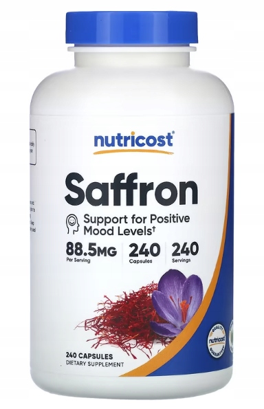 Nutricost Extrakt ze šafránu (Saffron) 88 mg 240 kapslí vege
