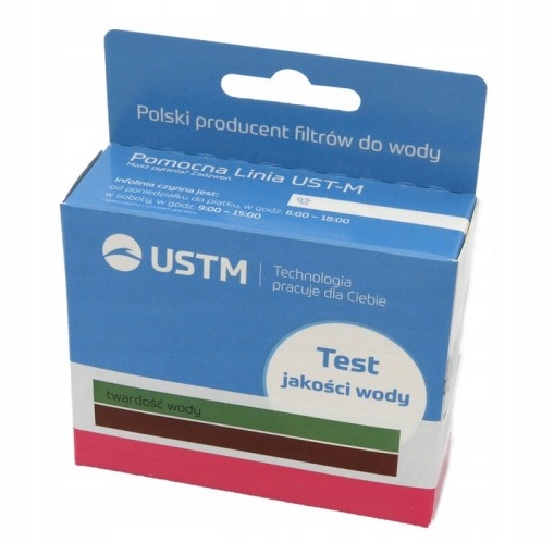 USTM test na twardość wody, test kropelkowy